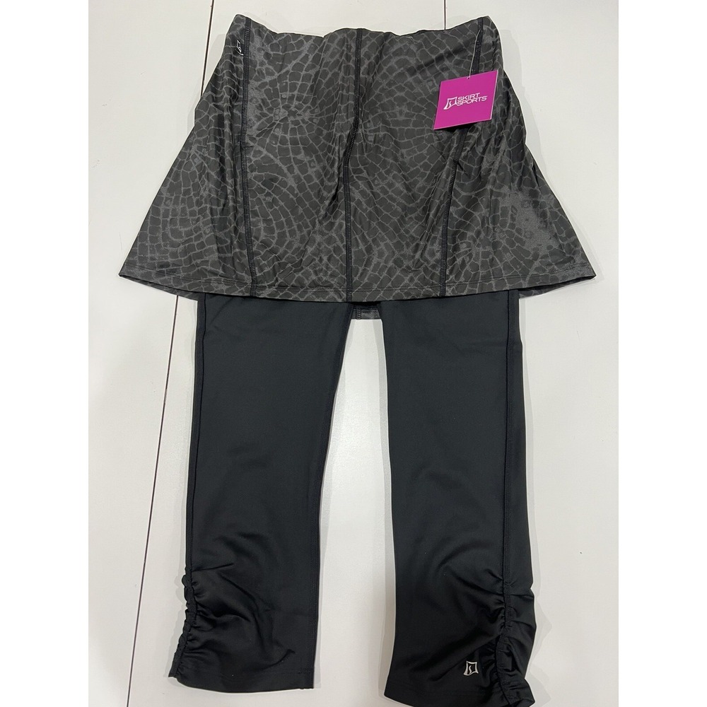 SKIRT SPORTS  Skirted Reflective Safety Capri Flyaway Print Small NWT